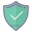 Shield icon symbolizing sanitization services for a clean and safe yard.